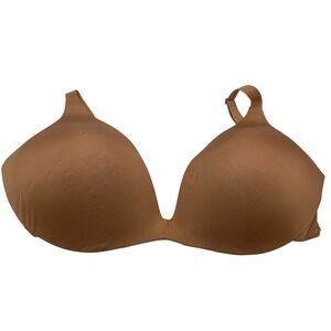 Skims Full Coverage Plunge Bra Clay Brown Wireless Molded Cup 36H